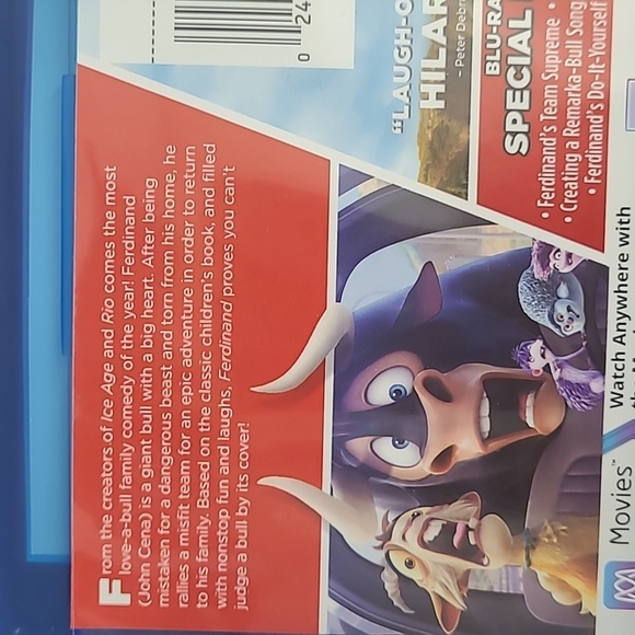 NWOT Ferdinand the Bull Blu-Ray DVD combo Two Disc Movie - Picture 5 of 9